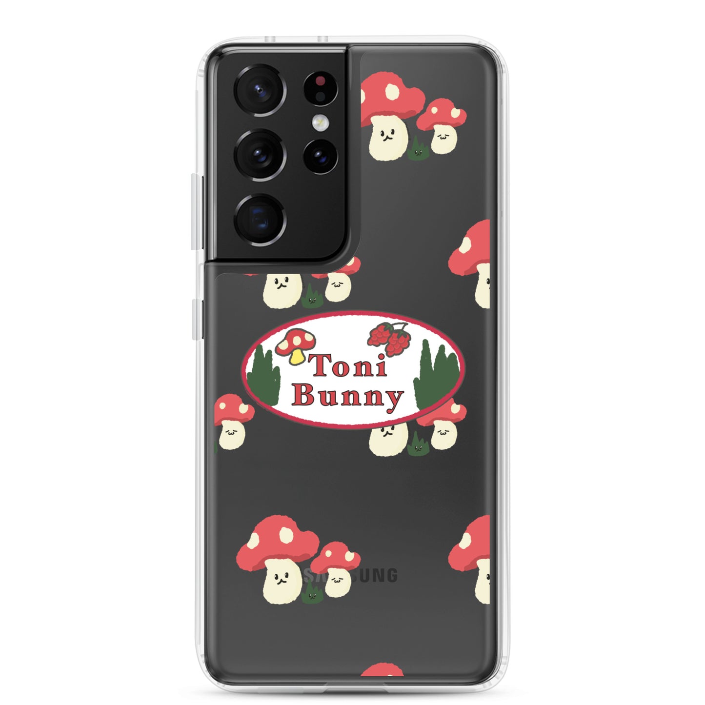 π ToniBunny Mushroom Logo Samsung Clear Case π