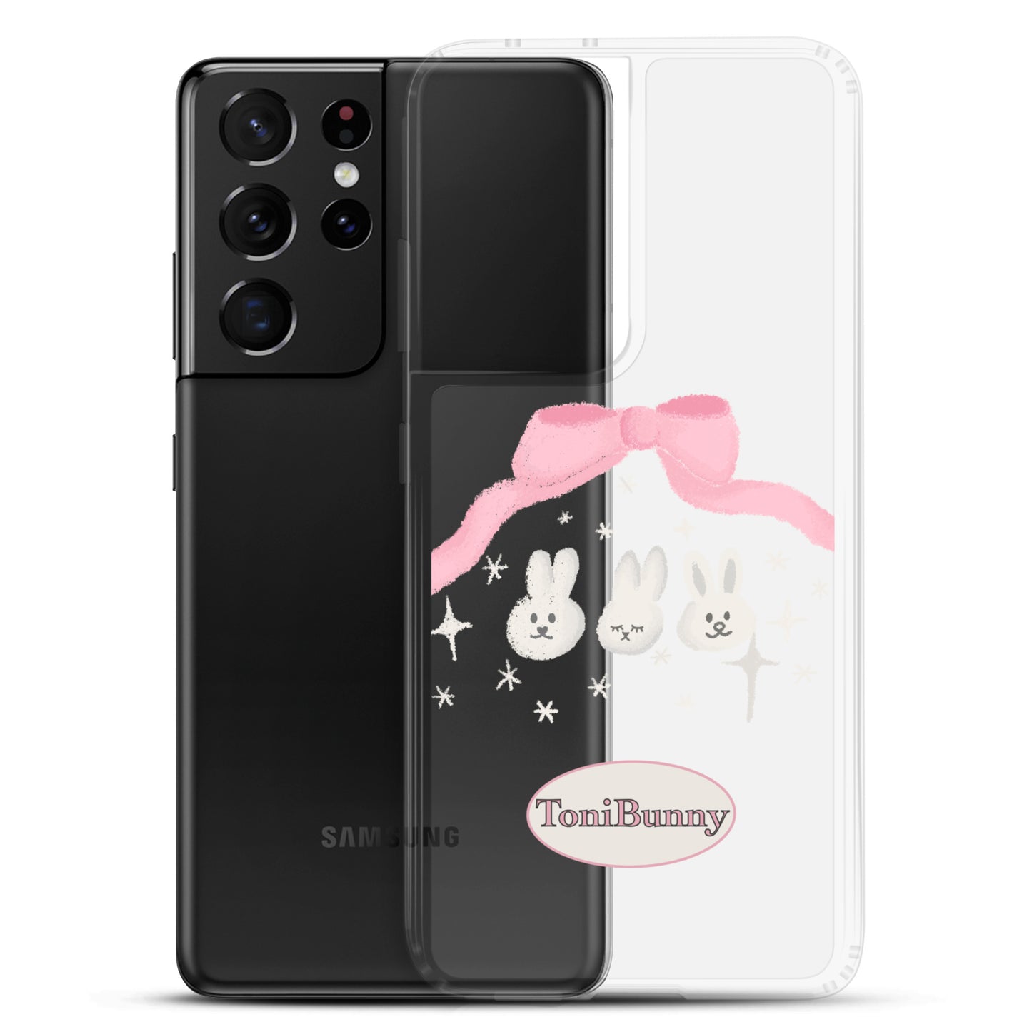 π ToniBunny Ribbon Bunny Friends Samsung Clear Case π