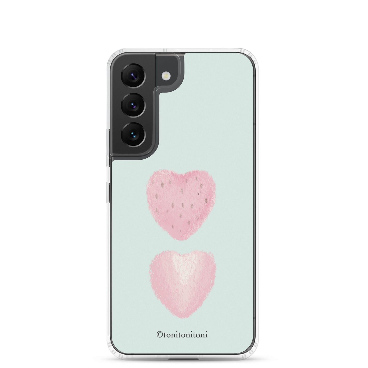 π Blue Strawberry Samsung Clear Case π