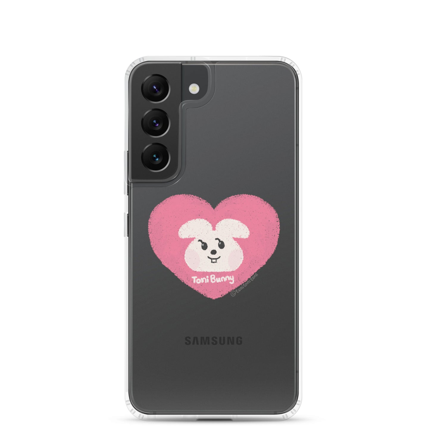 π ToniBunny Pink Heart Logo Samsung Clear Case π