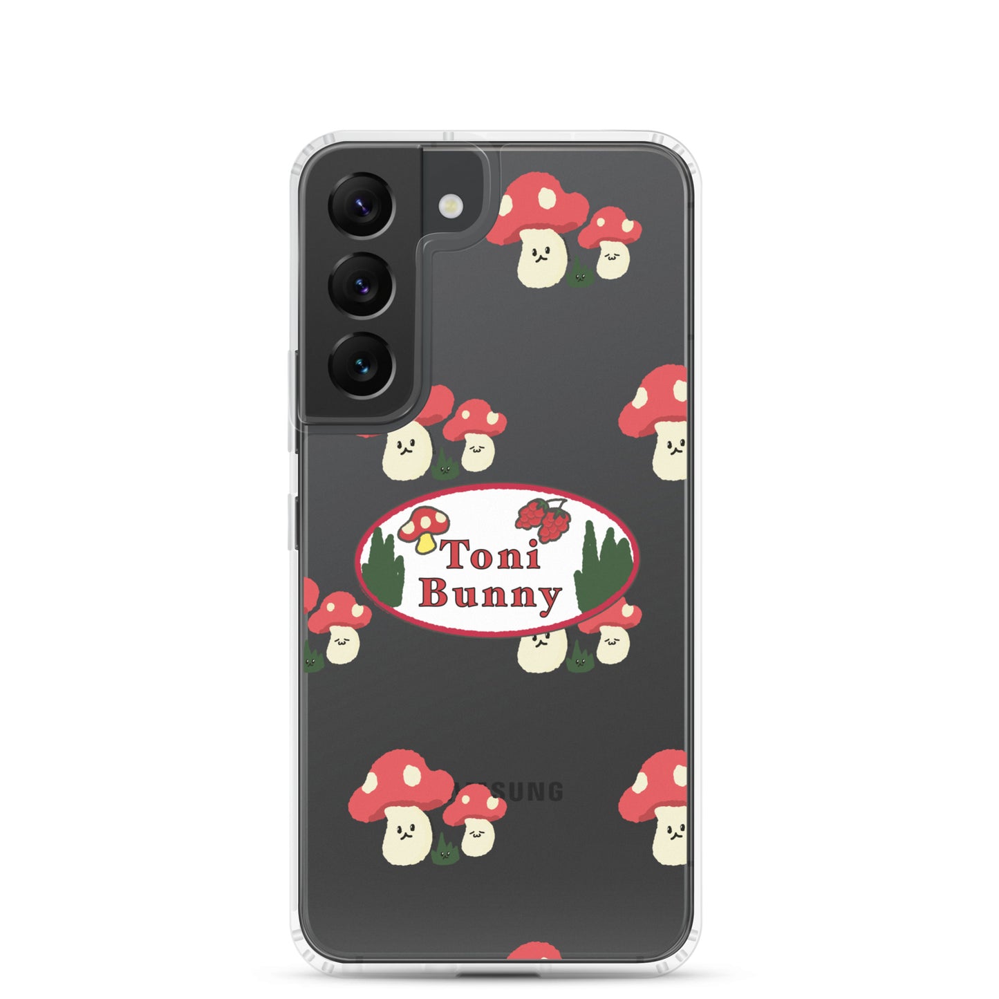 π ToniBunny Mushroom Logo Samsung Clear Case π