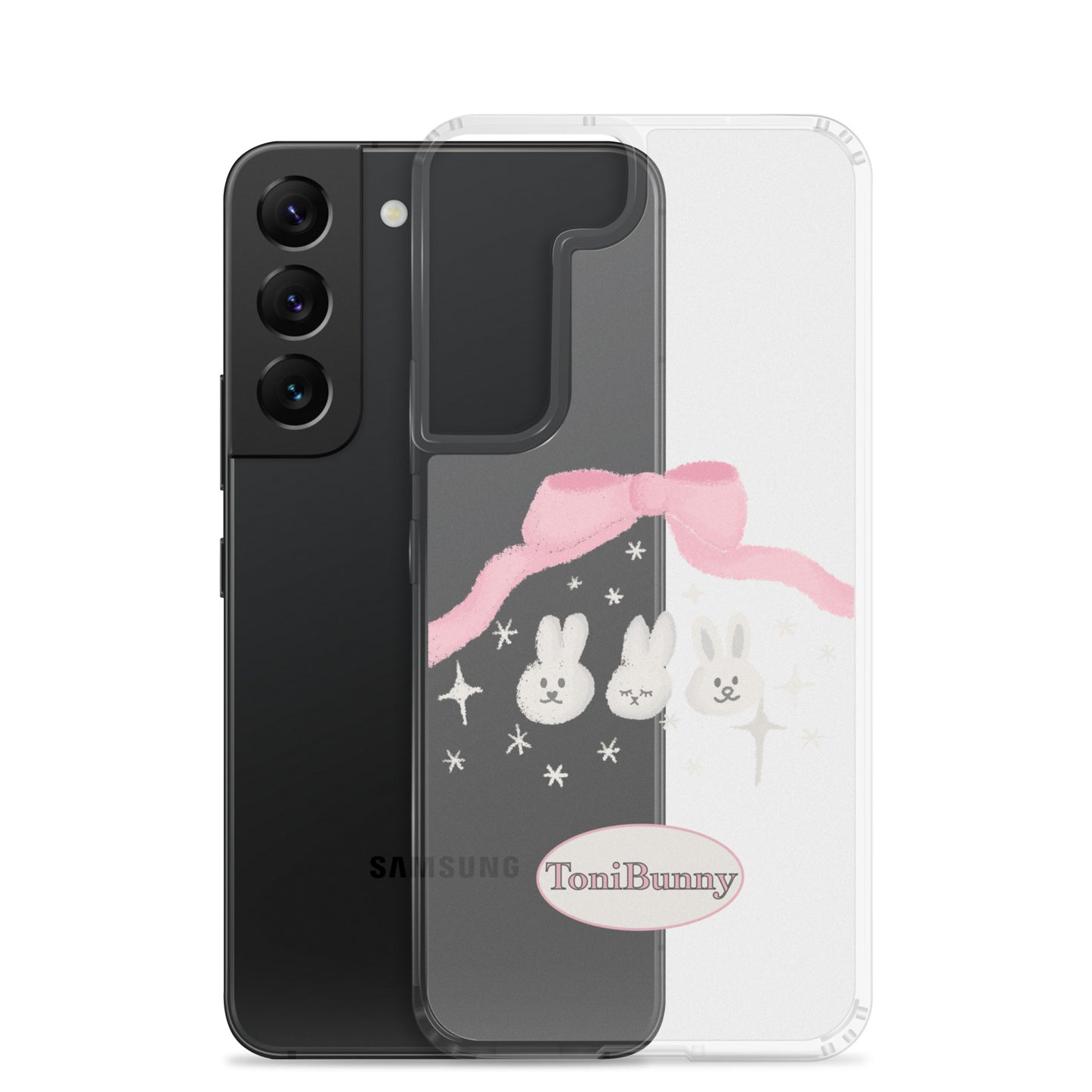 π ToniBunny Ribbon Bunny Friends Samsung Clear Case π