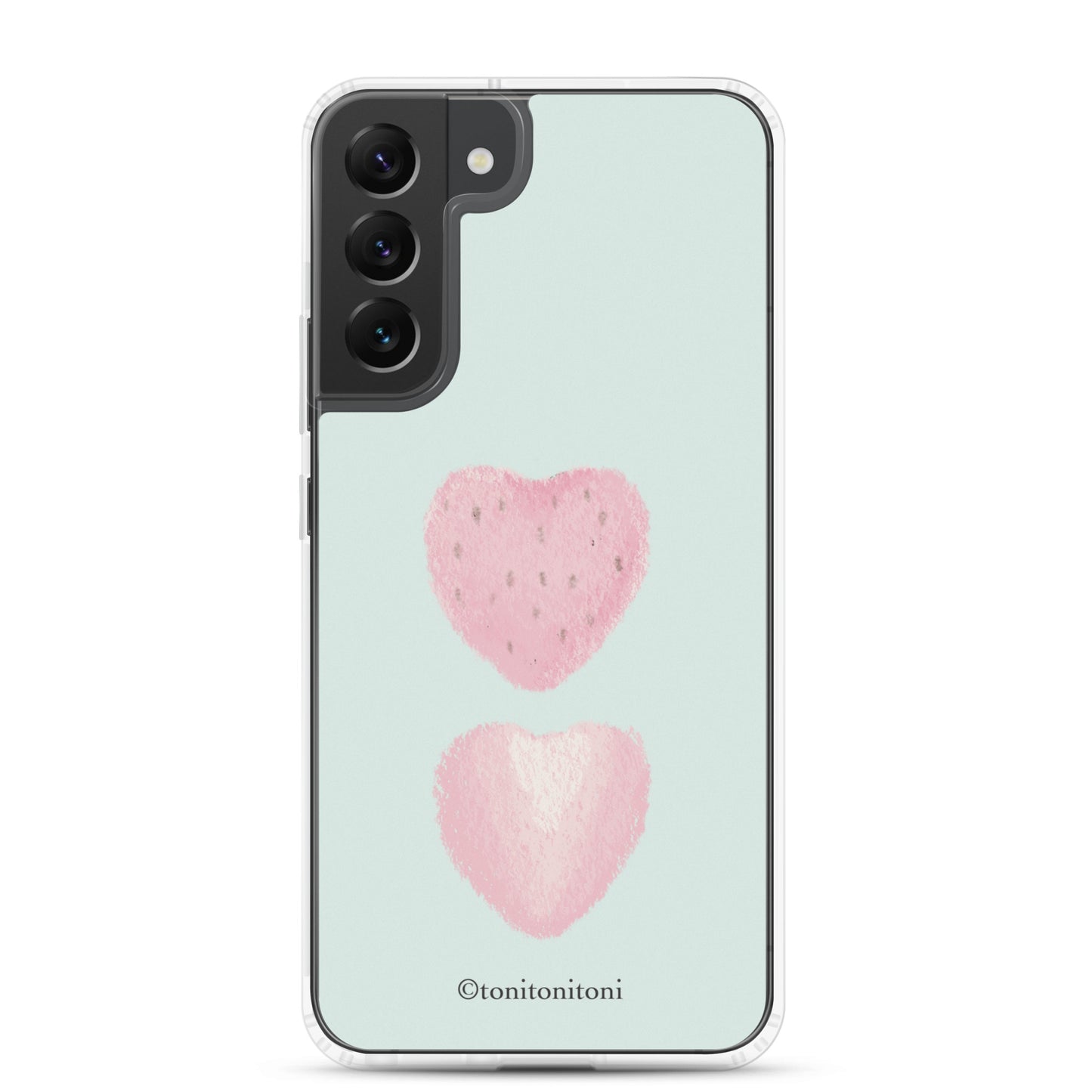 π Blue Strawberry Samsung Clear Case π