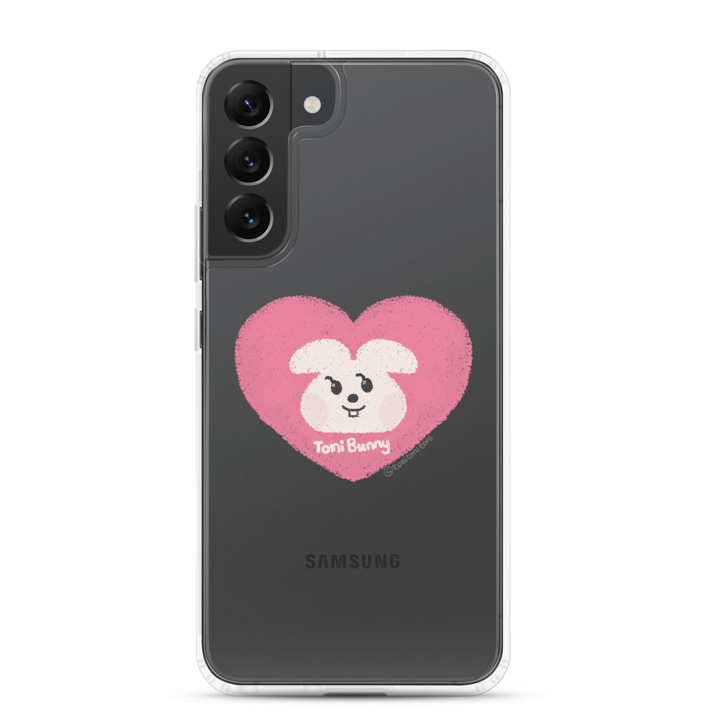 π ToniBunny Pink Heart Logo Samsung Clear Case π
