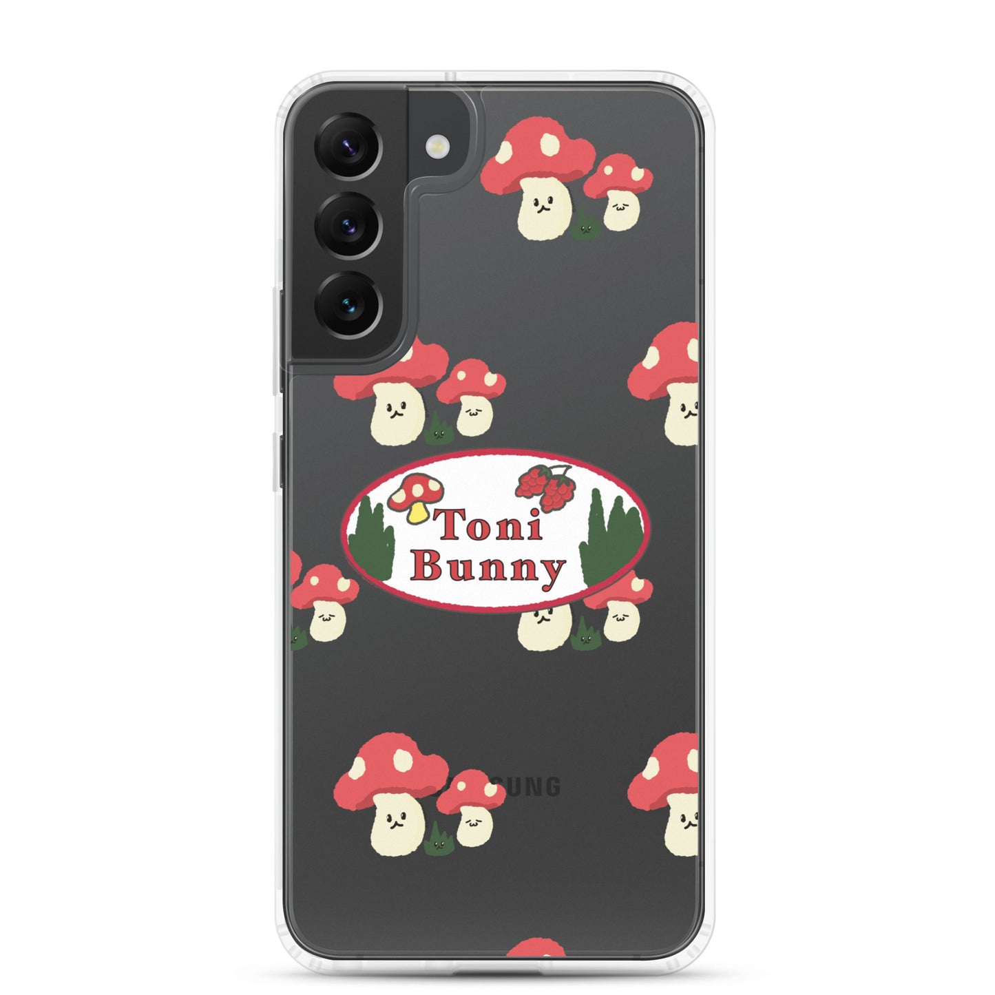 π ToniBunny Mushroom Logo Samsung Clear Case π