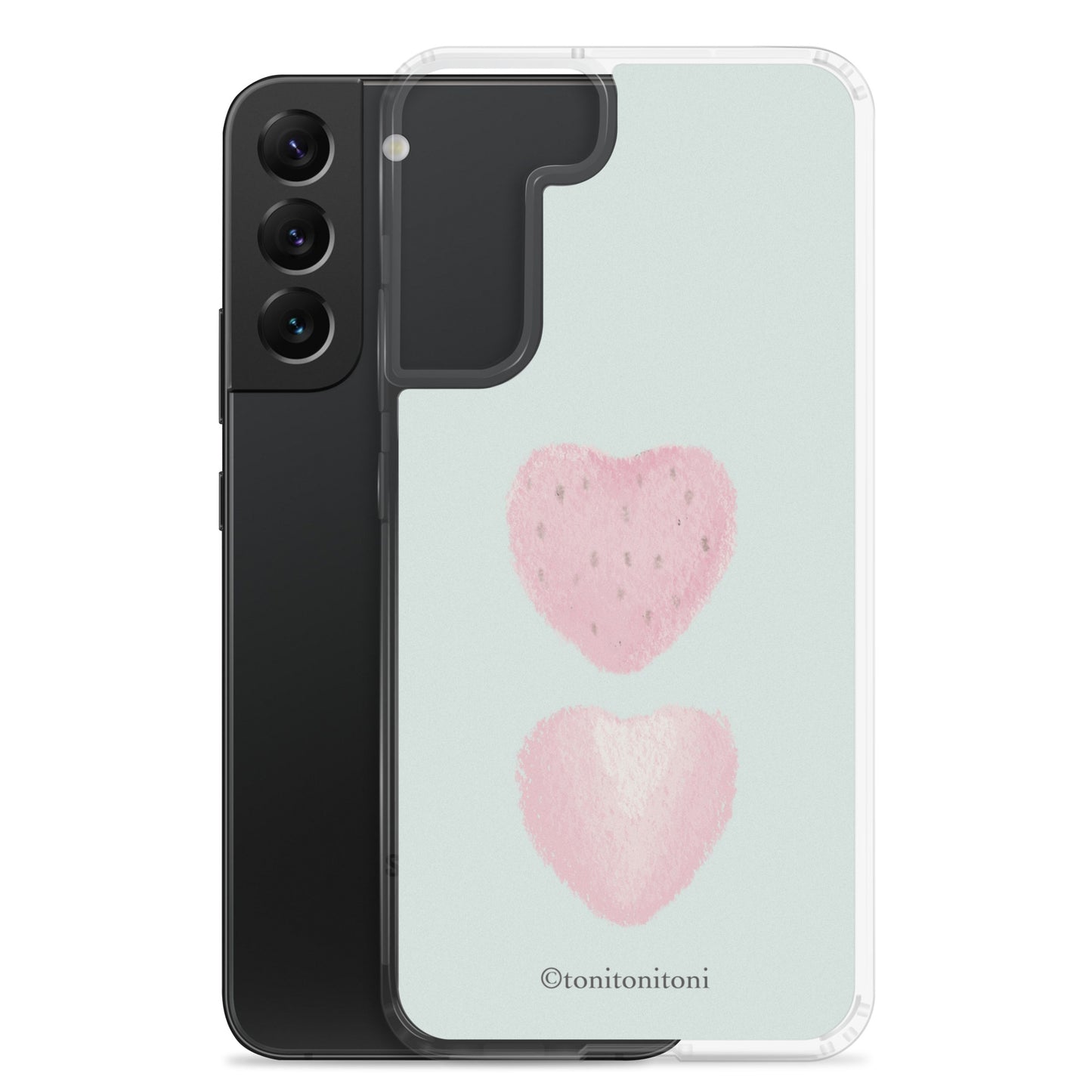 π Blue Strawberry Samsung Clear Case π