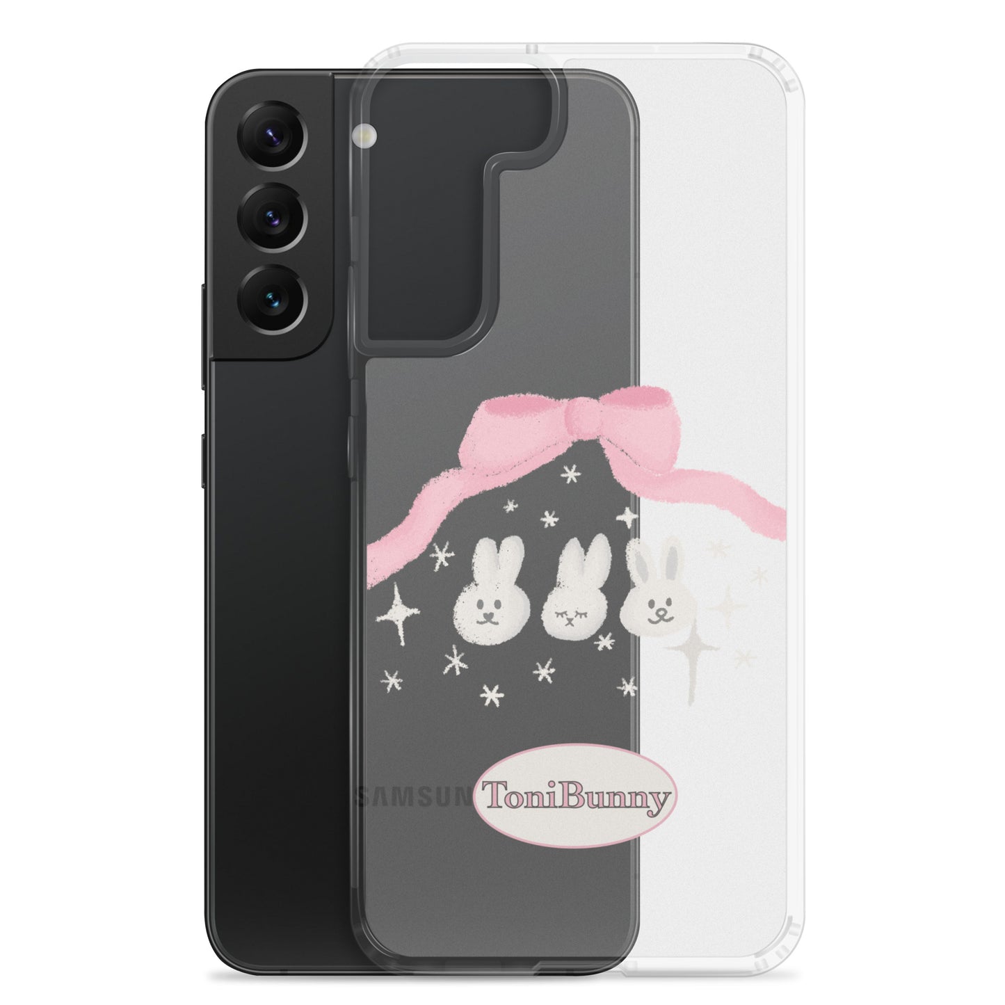π ToniBunny Ribbon Bunny Friends Samsung Clear Case π