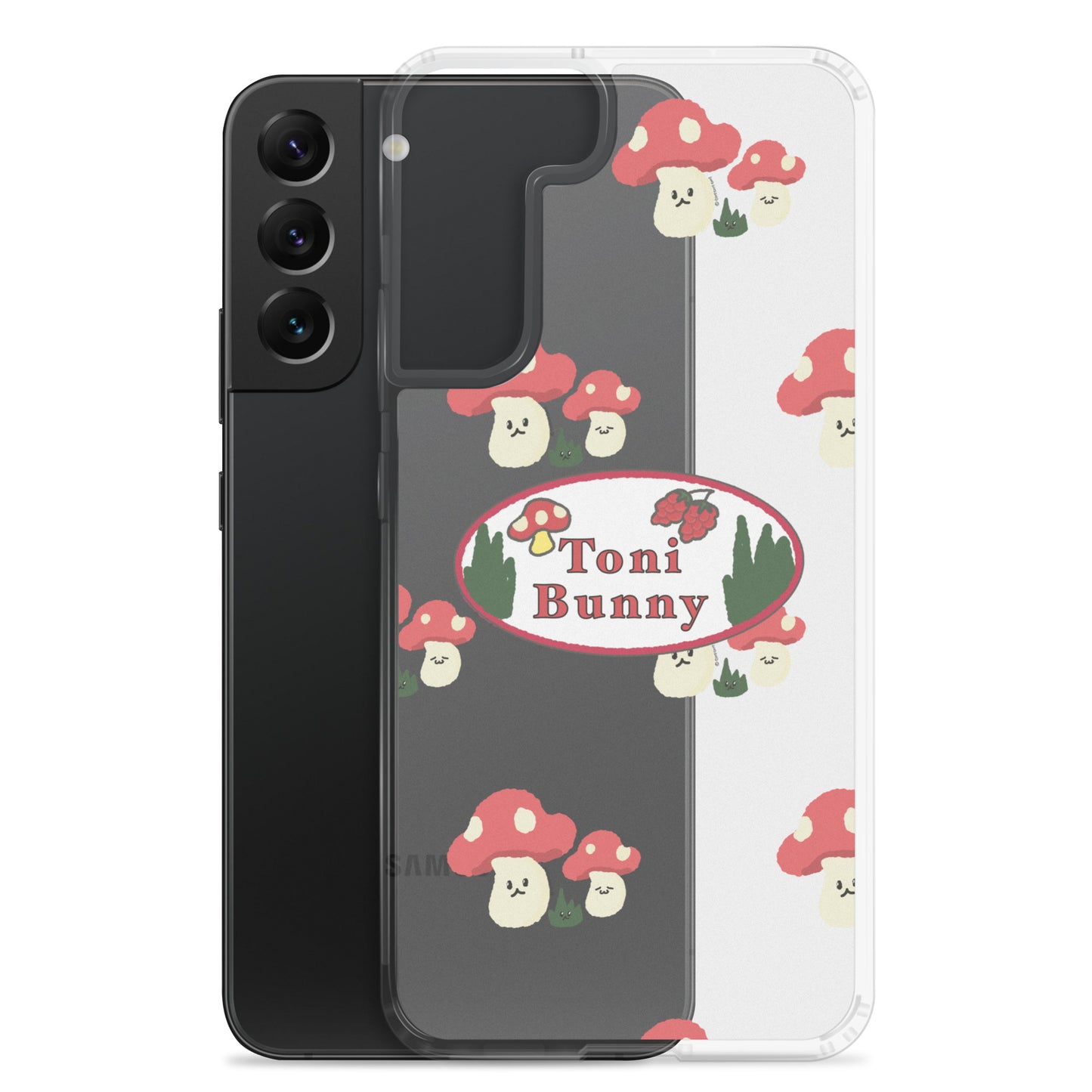 π ToniBunny Mushroom Logo Samsung Clear Case π