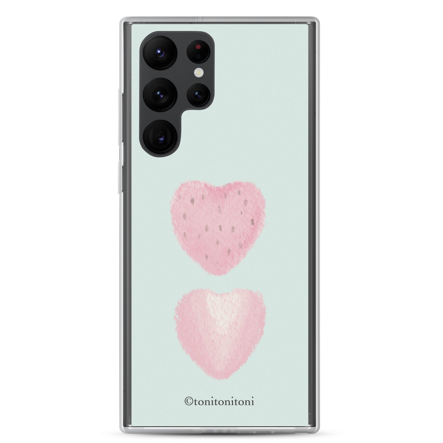 π Blue Strawberry Samsung Clear Case π