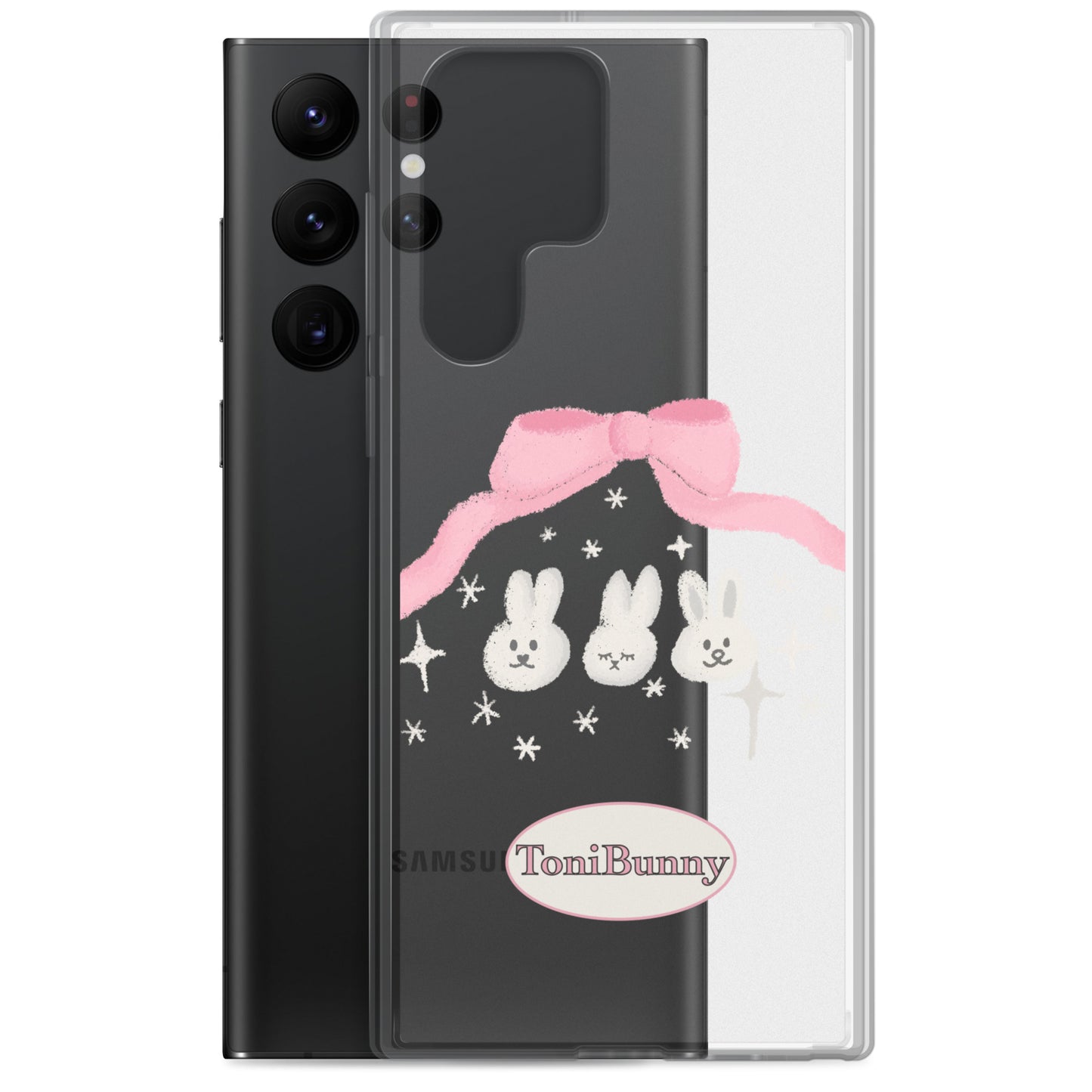 π ToniBunny Ribbon Bunny Friends Samsung Clear Case π