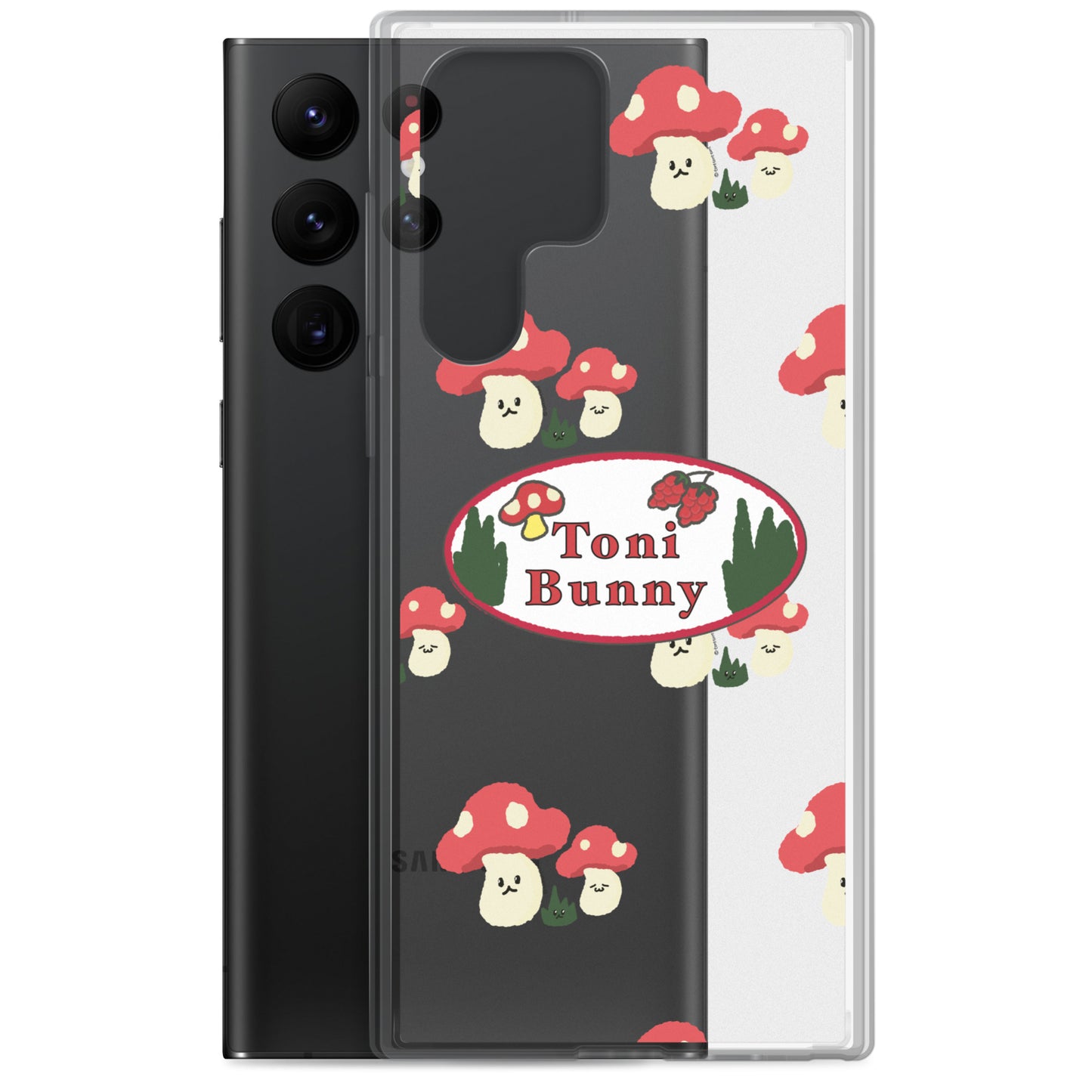 π ToniBunny Mushroom Logo Samsung Clear Case π