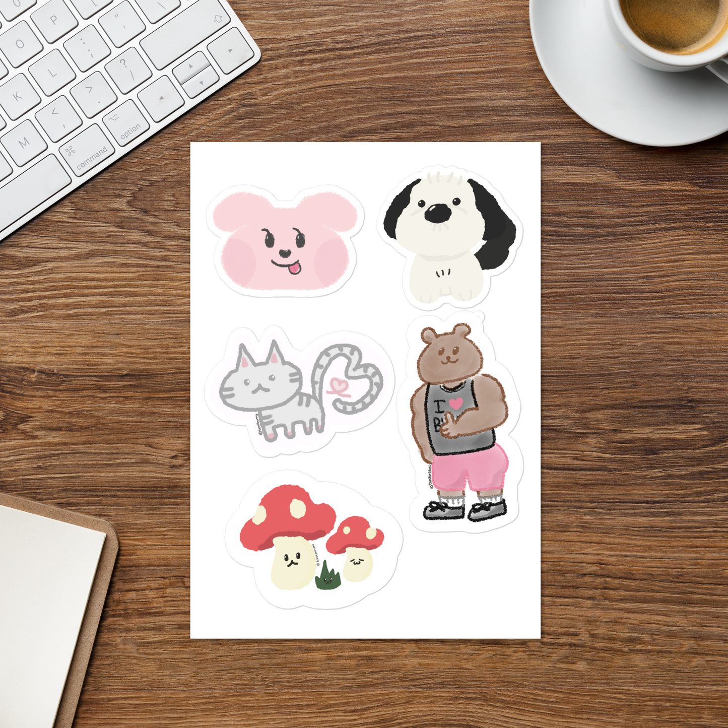 π ToniBunny Friends Sticker Sheet π