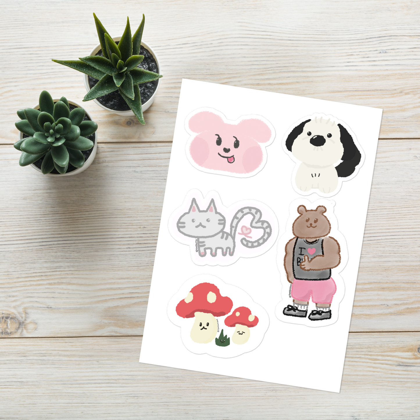 π ToniBunny Friends Sticker Sheet π