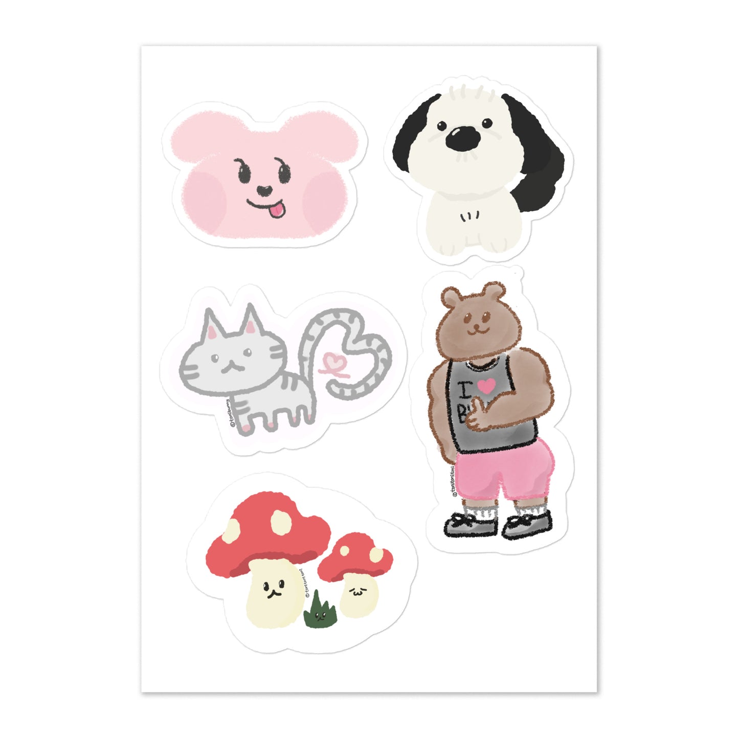 π ToniBunny Friends Sticker Sheet π