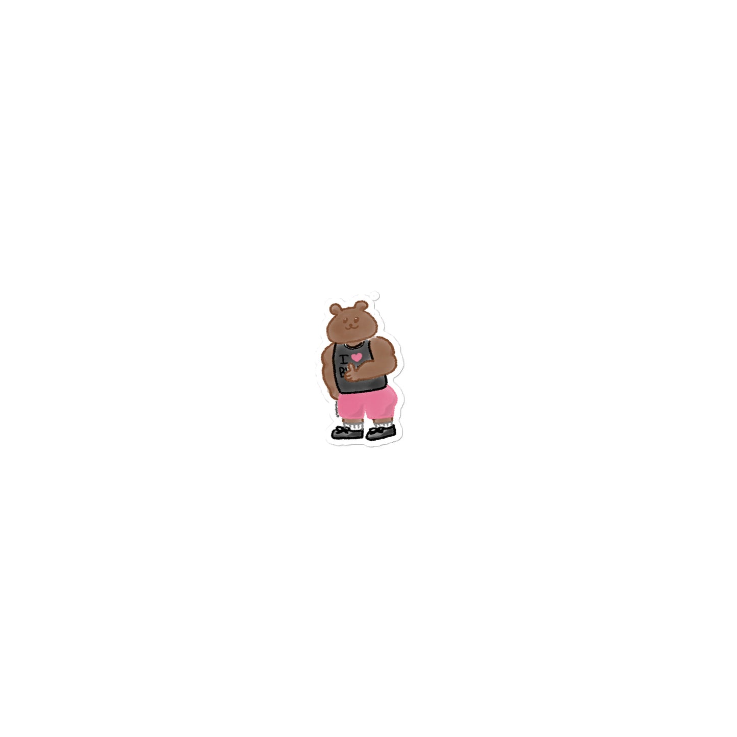 π» Athletic ToniBear Bubble-free Stickers π»