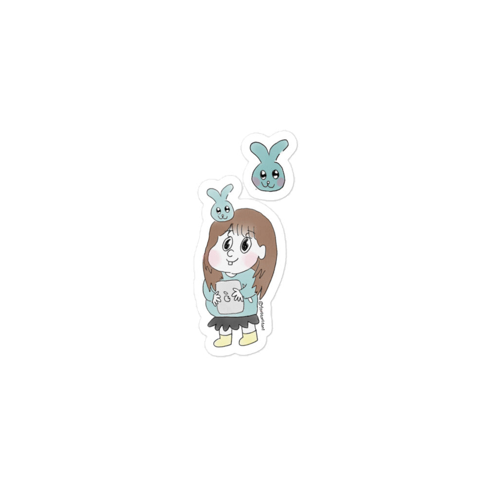 π° Blue ToniBunny Bubble-free Stickers π°