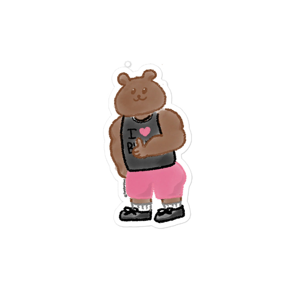 π» Athletic ToniBear Bubble-free Stickers π»