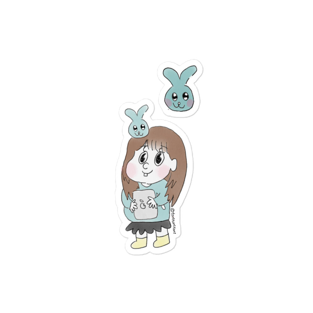 π° Blue ToniBunny Bubble-free Stickers π°
