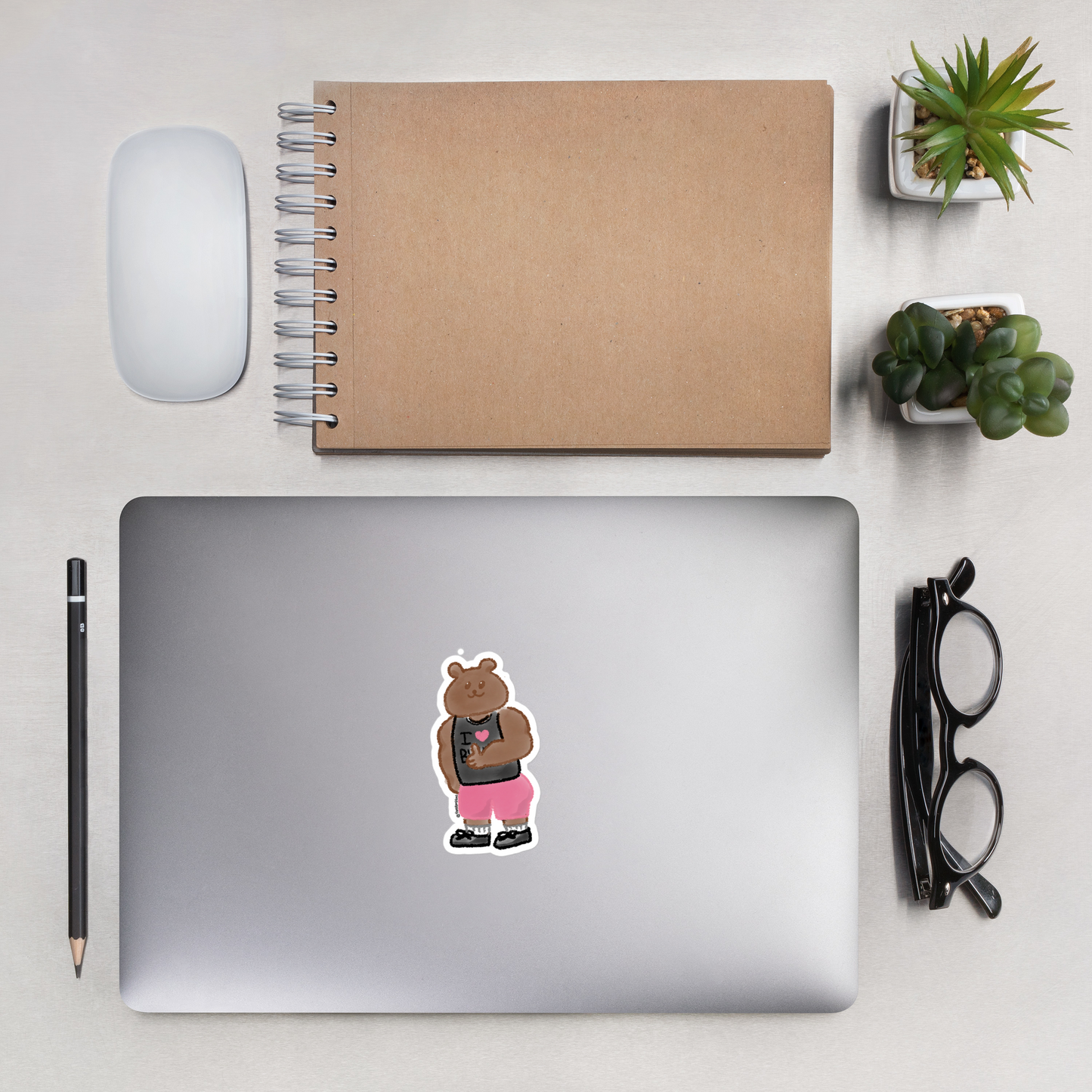π» Athletic ToniBear Bubble-free Stickers π»