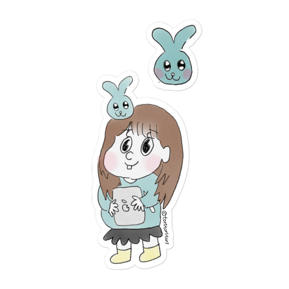 π° Blue ToniBunny Bubble-free Stickers π°