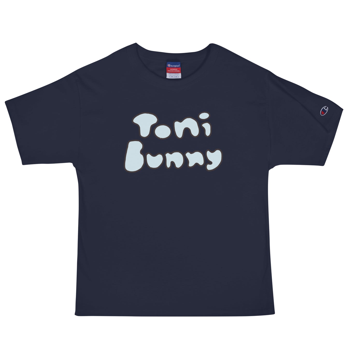 π ToniBunny Blue Bubble Letter Men's Champion T-Shirt π