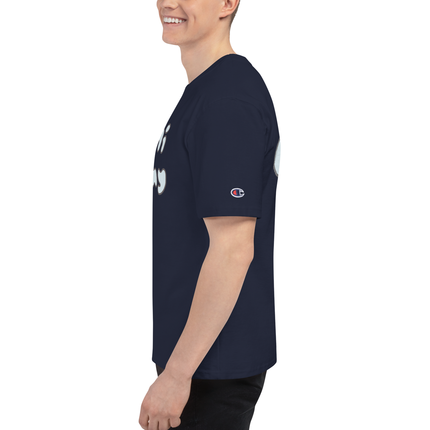 π ToniBunny Blue Bubble Letter Men's Champion T-Shirt π