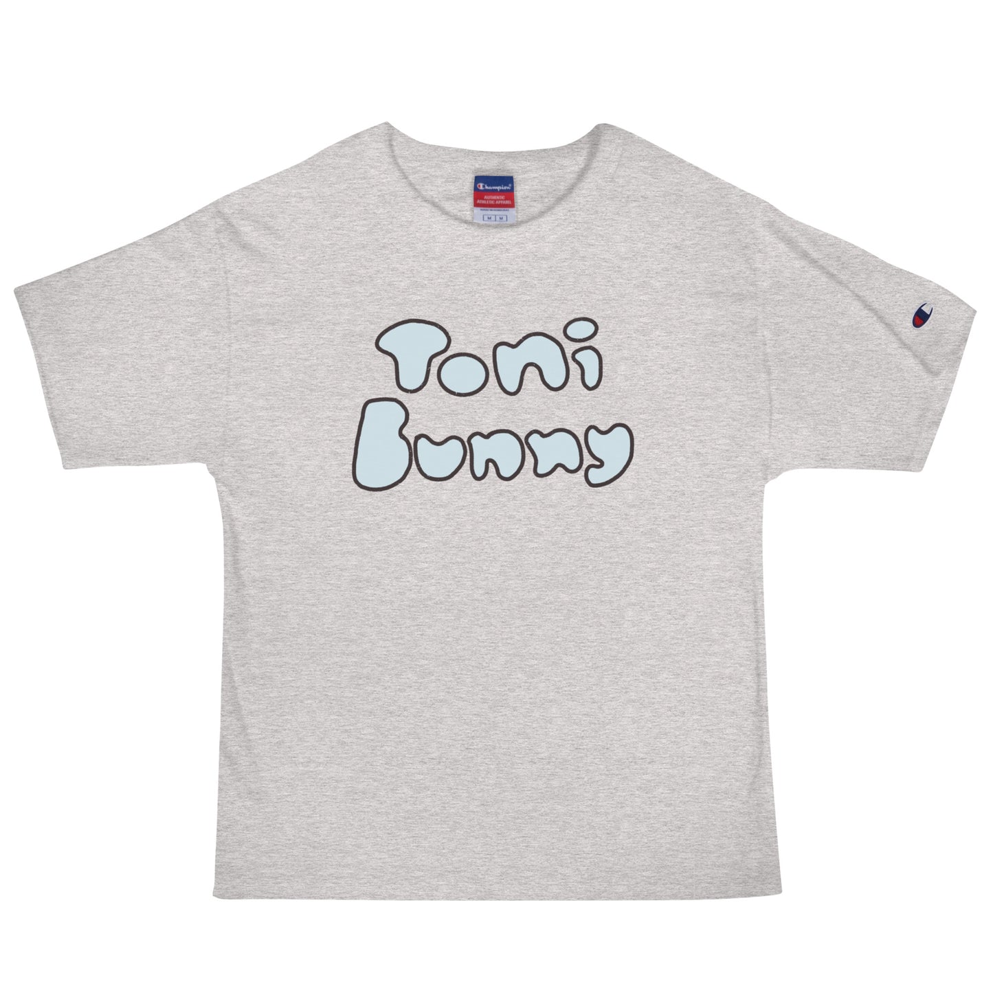 π ToniBunny Blue Bubble Letter Men's Champion T-Shirt π