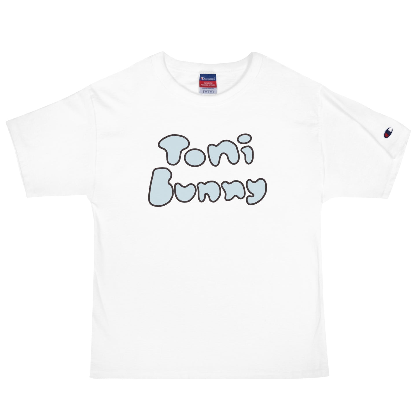 π ToniBunny Blue Bubble Letter Men's Champion T-Shirt π