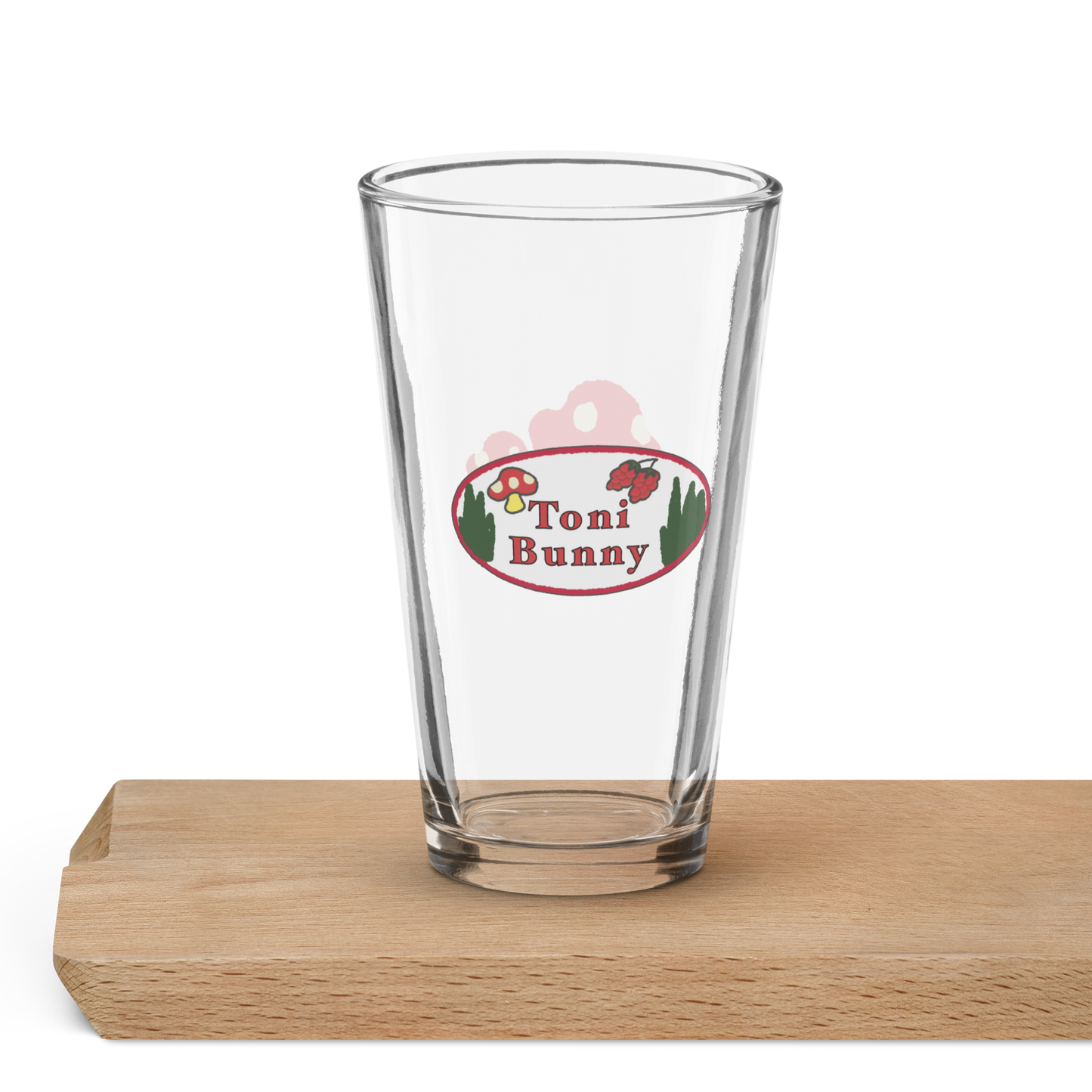 π ToniBunny Mushroom Logo Pint Glass π