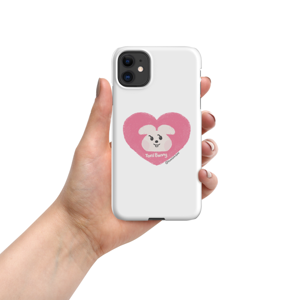 π ToniBunny Pink Heart iPhone Snap Case π