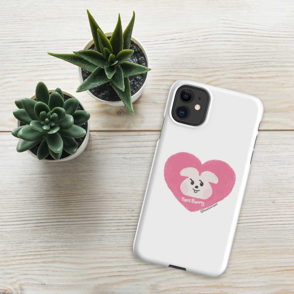 π ToniBunny Pink Heart iPhone Snap Case π