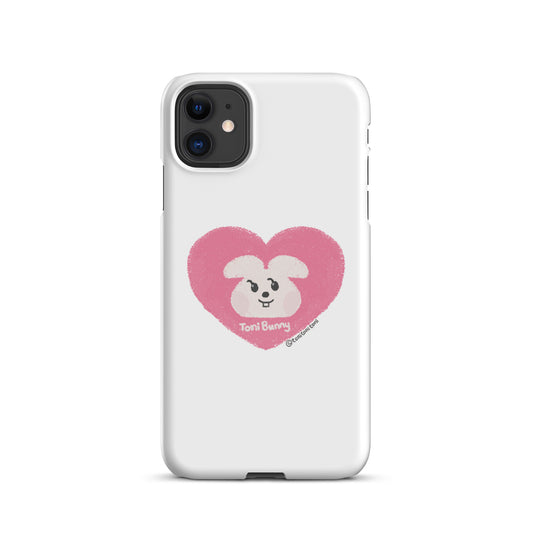 π ToniBunny Pink Heart iPhone Snap Case π