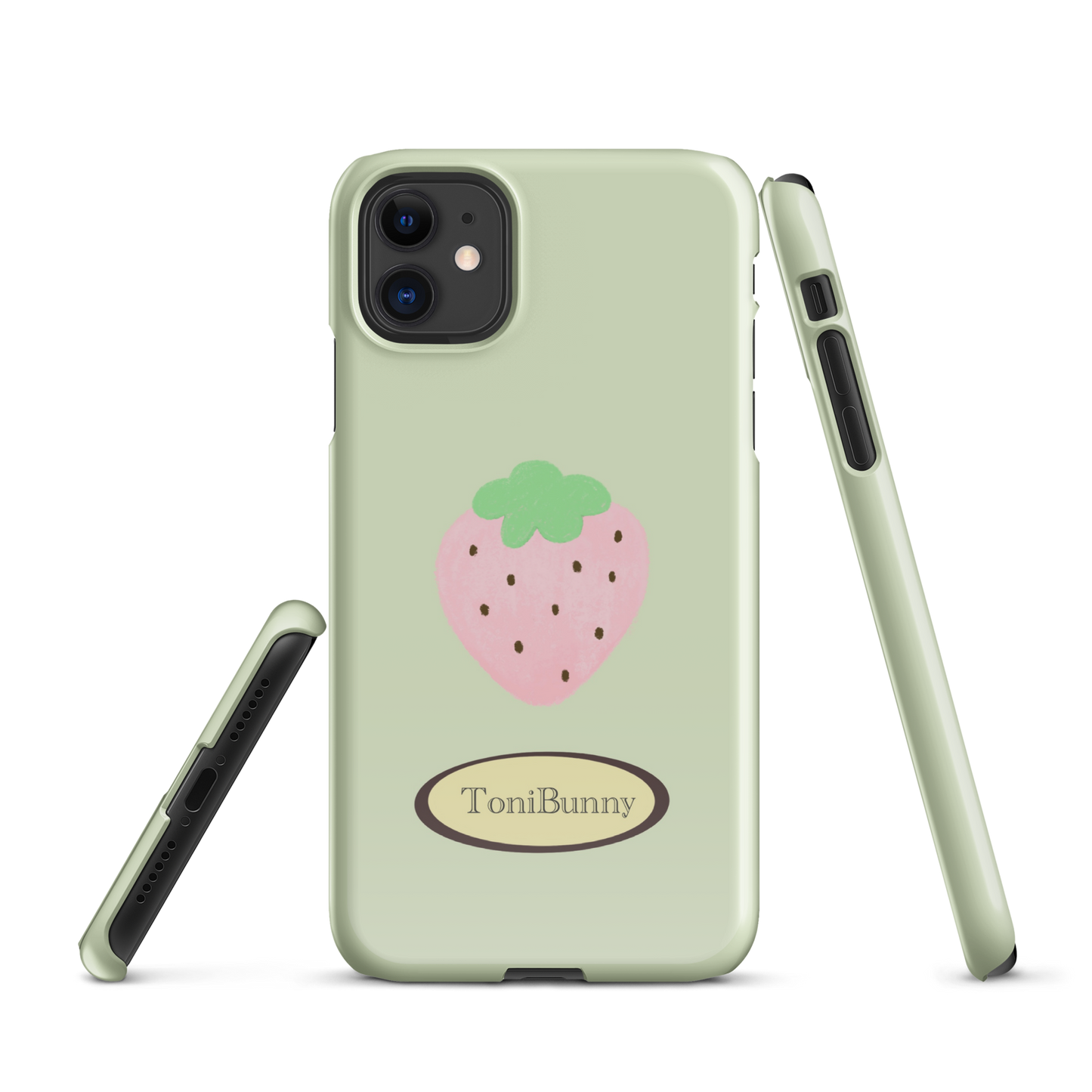 π Green Strawberry iPhone Tough Case π
