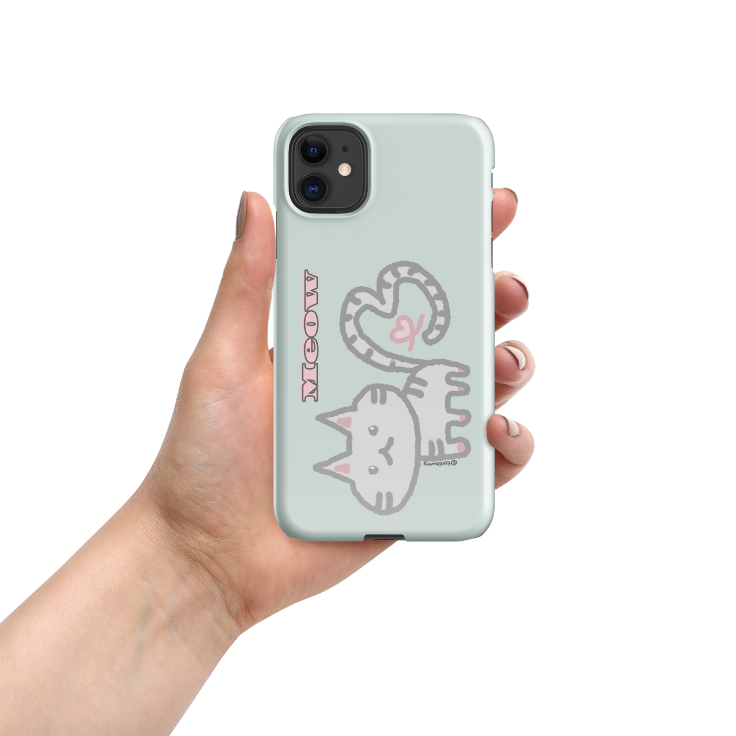 πΎ Meow Cat Mint iPhone Snap Case πΎ