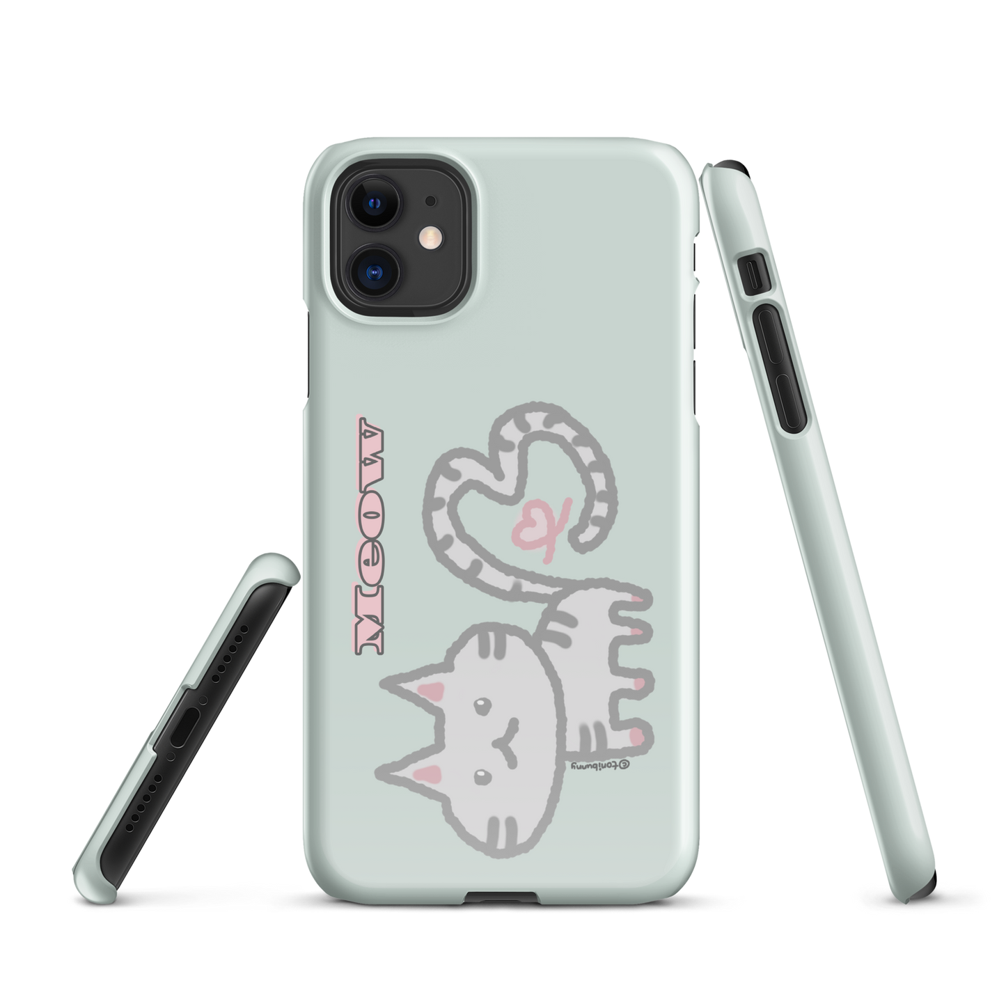 πΎ Meow Cat Mint iPhone Snap Case πΎ