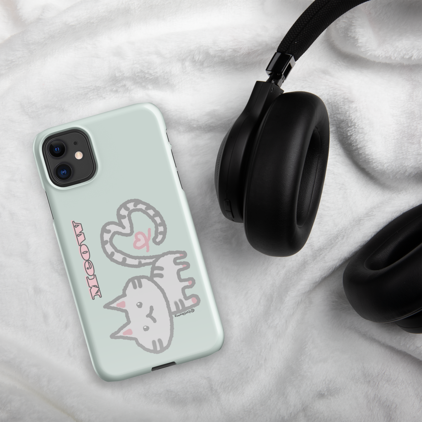 πΎ Meow Cat Mint iPhone Snap Case πΎ