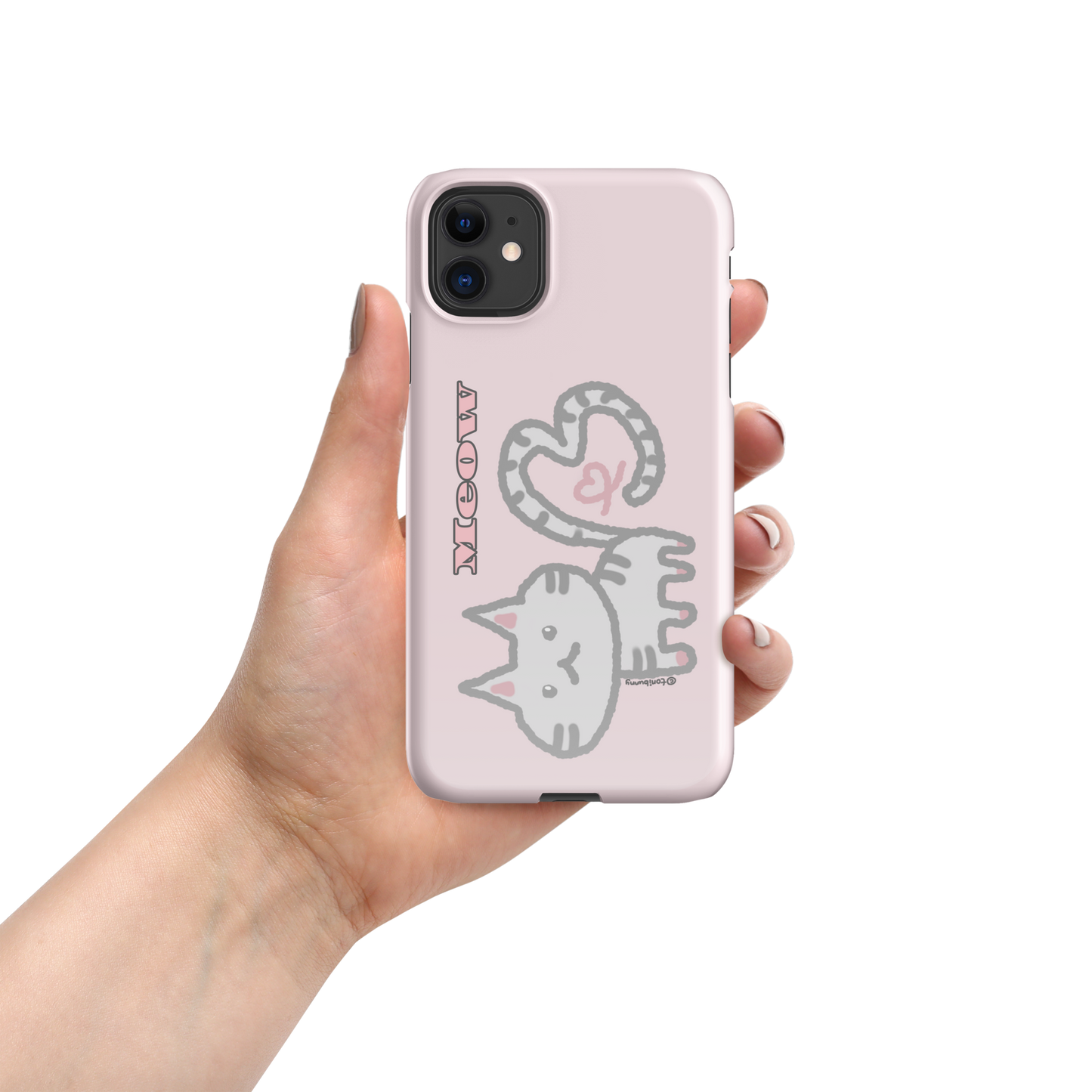 ๐พ Meow Cat Pink iPhone Snap Case ๐พ