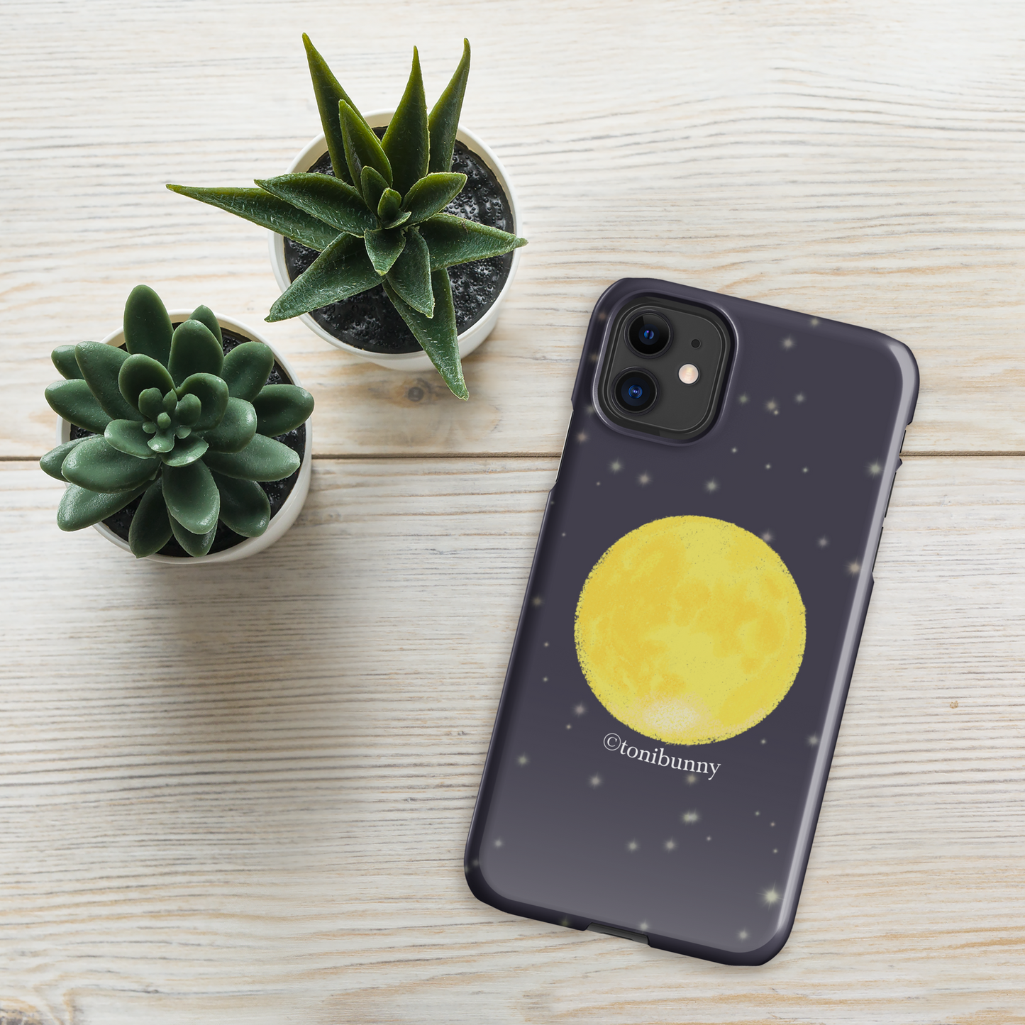 🌕 Full Moon iPhone Snap Case 🌕