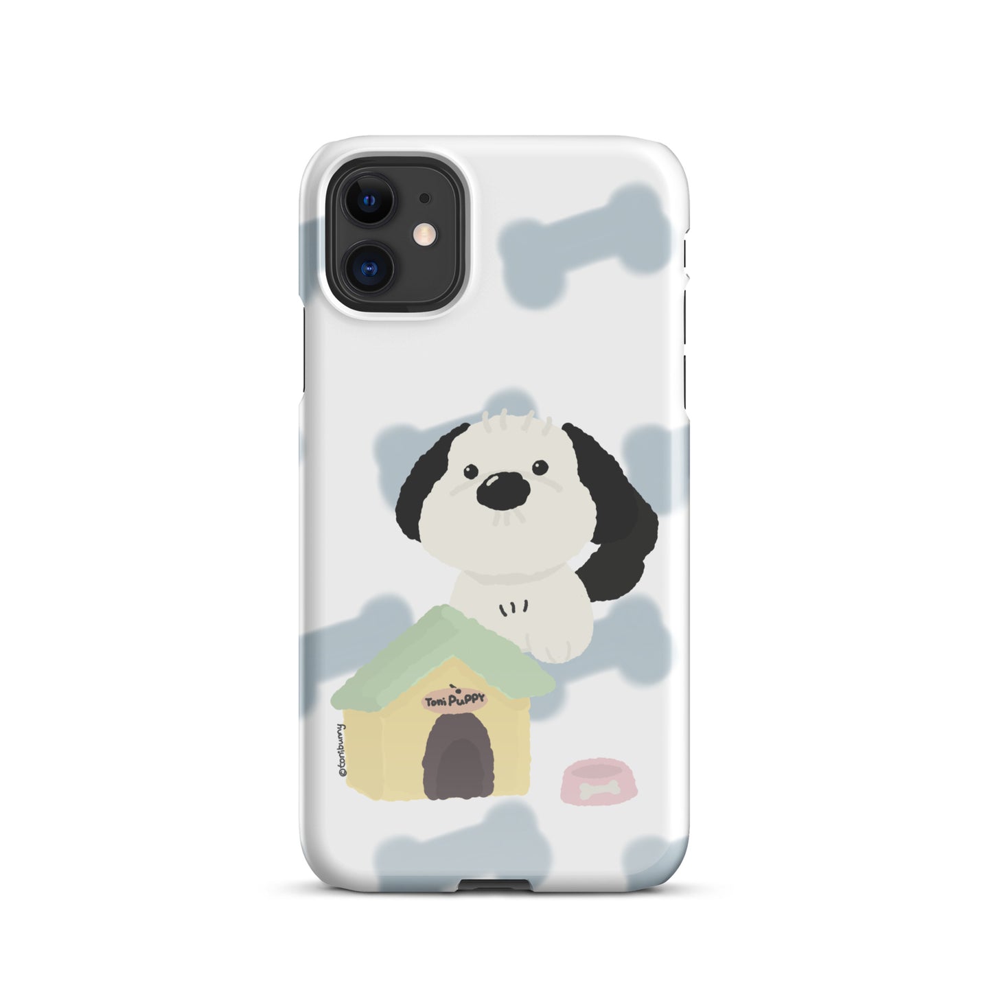 🐾 Blue Pattern ToniPuppy iPhone Snap Case 🐾