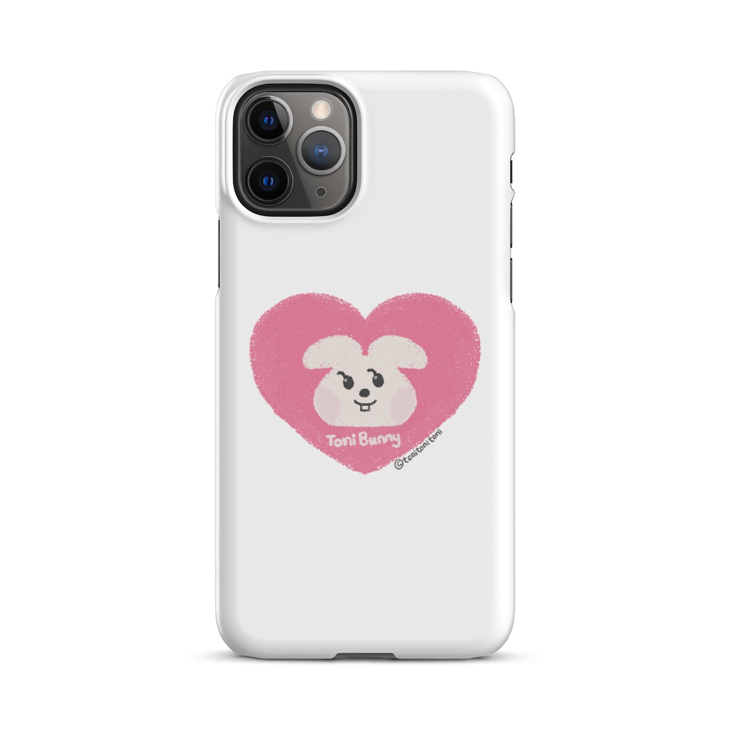 π ToniBunny Pink Heart iPhone Snap Case π