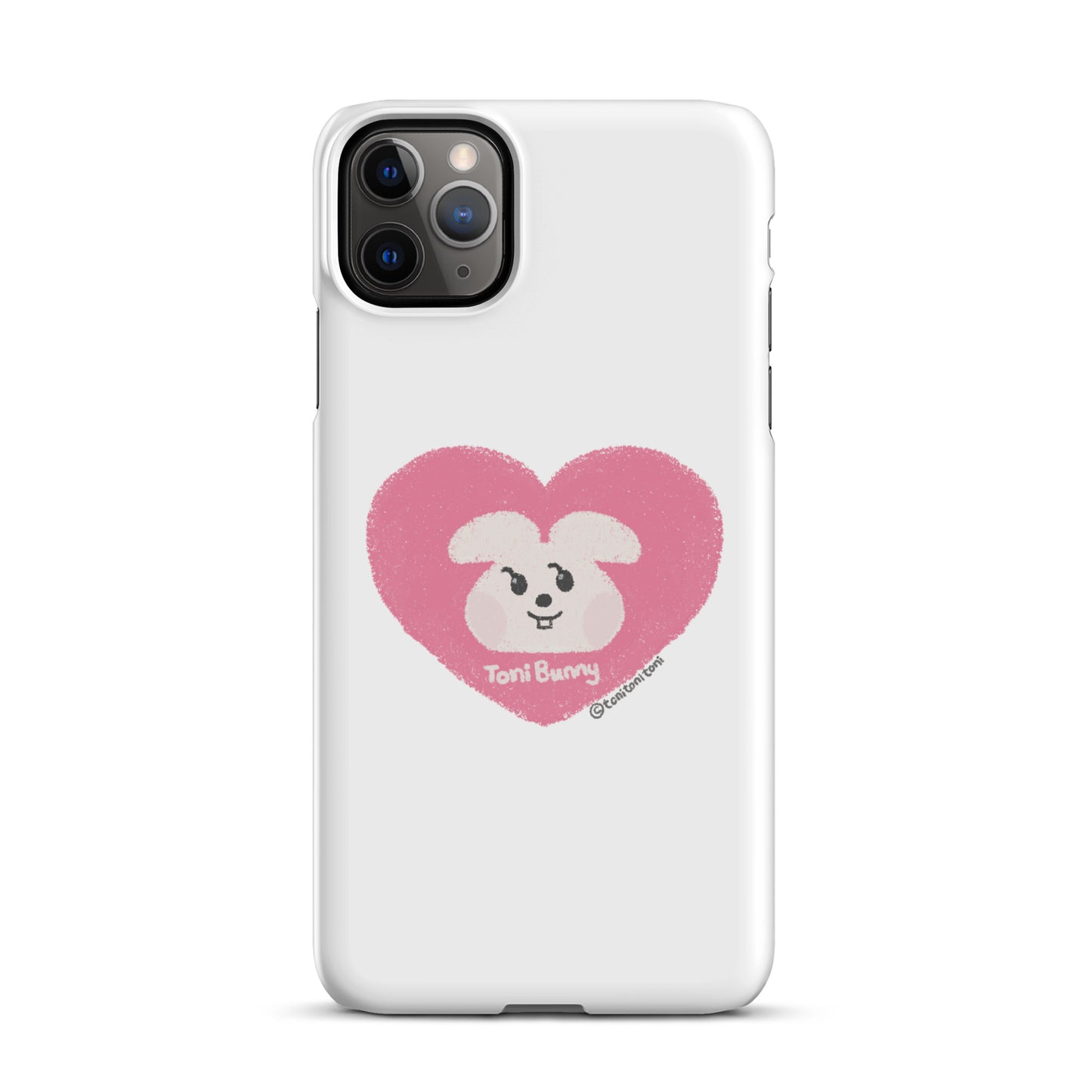 π ToniBunny Pink Heart iPhone Snap Case π
