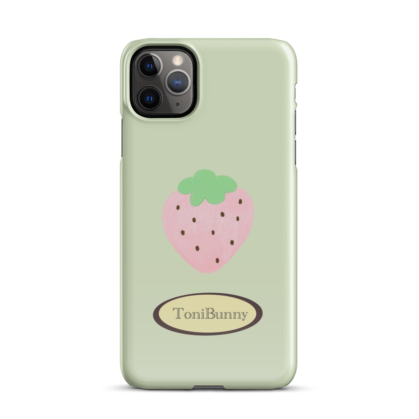 π Green Strawberry iPhone Snap Case π