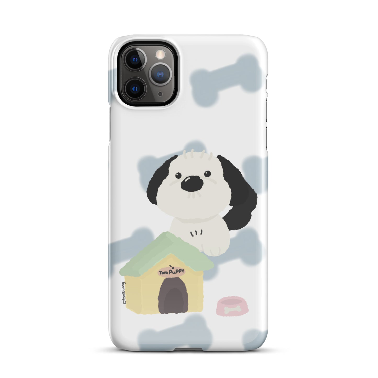 🐾 Blue Pattern ToniPuppy iPhone Snap Case 🐾