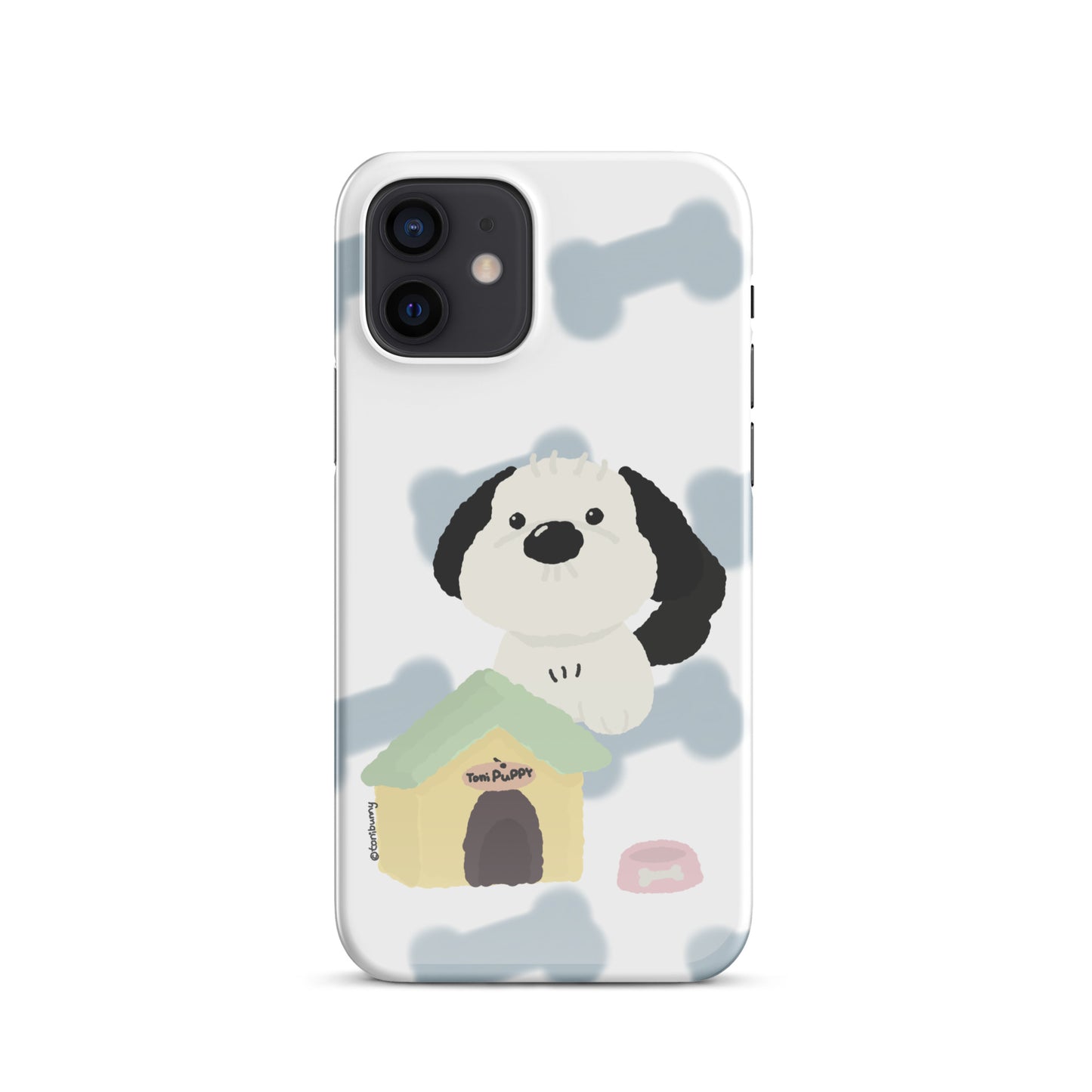 🐾 Blue Pattern ToniPuppy iPhone Snap Case 🐾