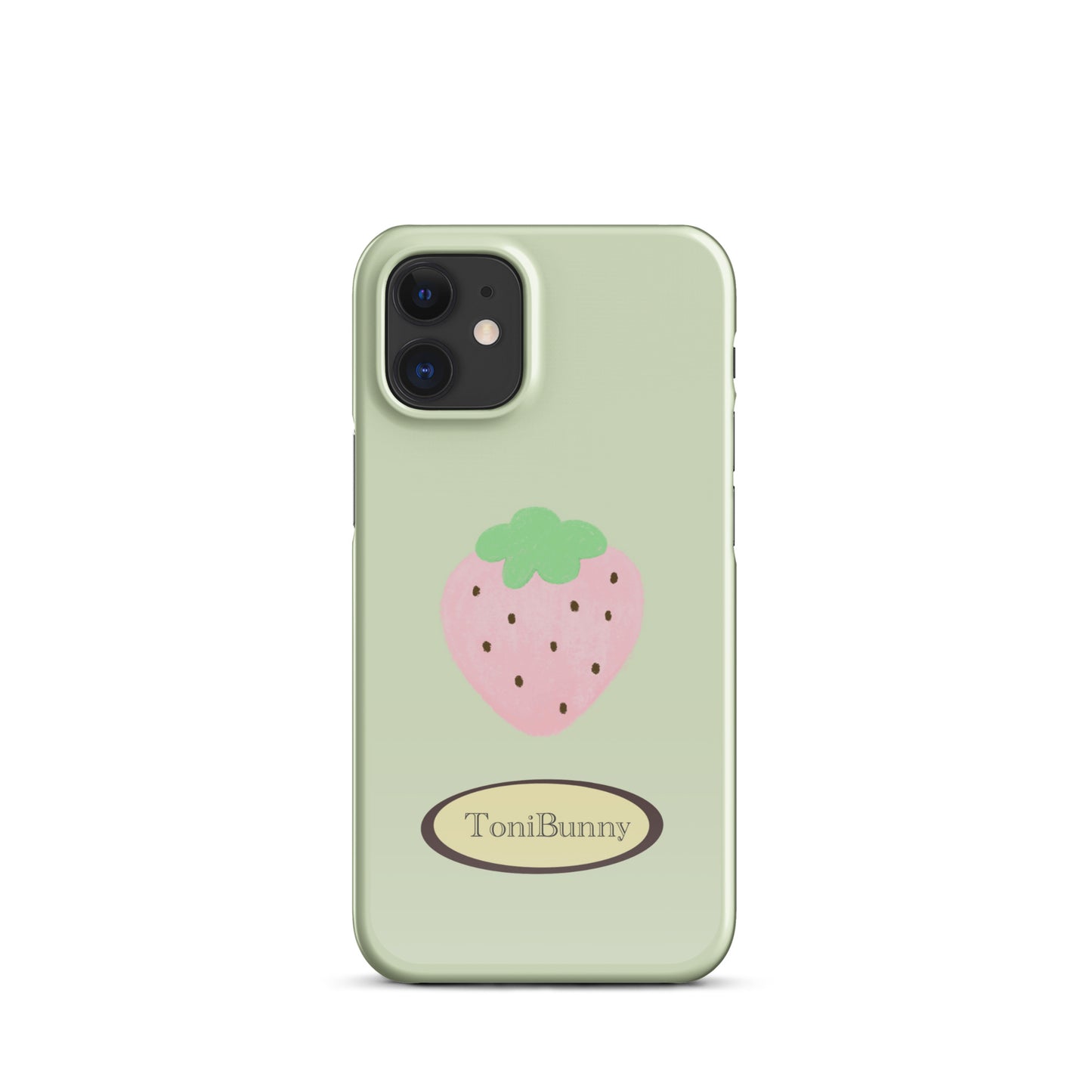 π Green Strawberry iPhone Snap Case π