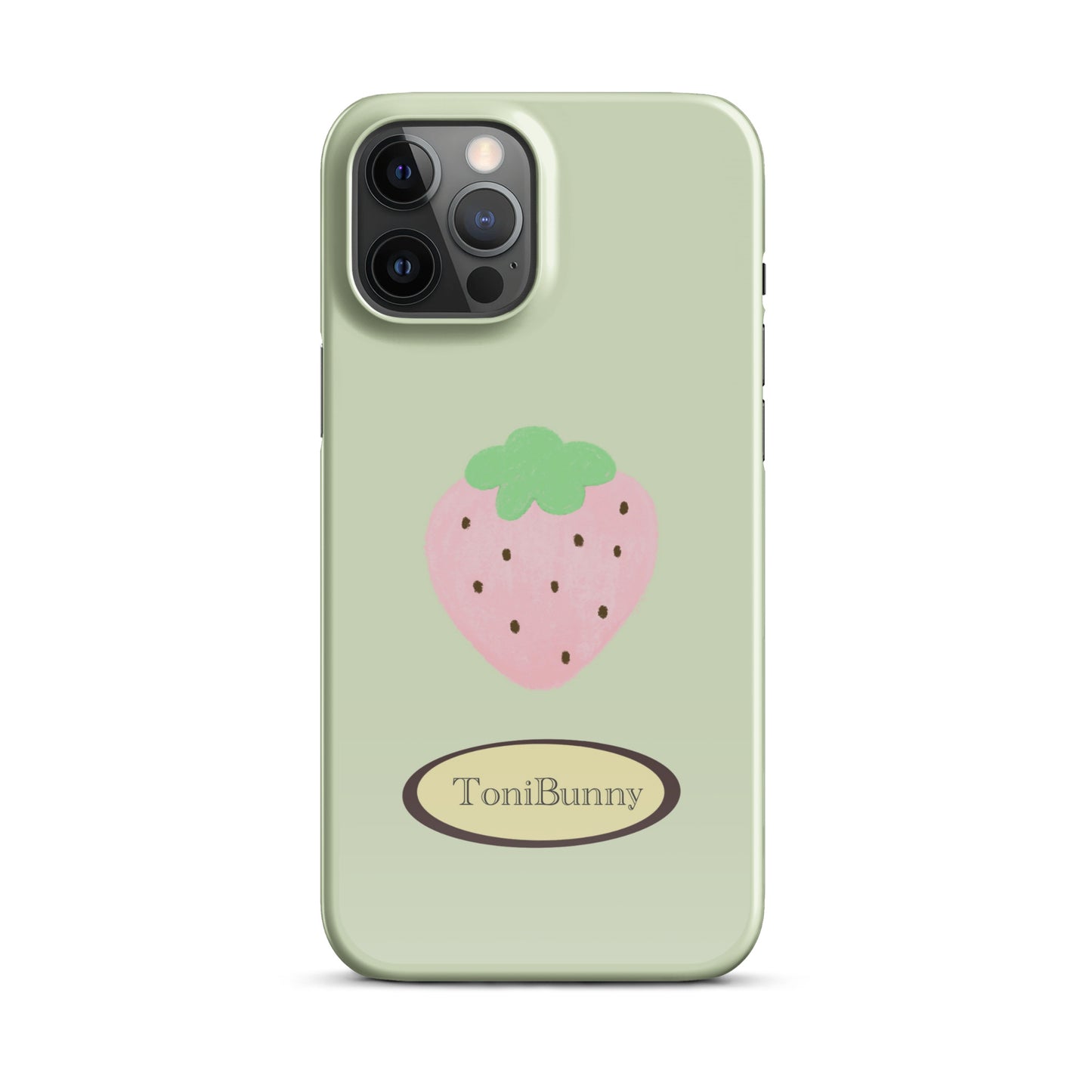 π Green Strawberry iPhone Snap Case π