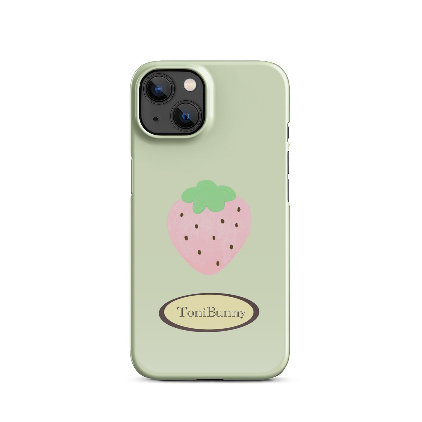 π Green Strawberry iPhone Snap Case π