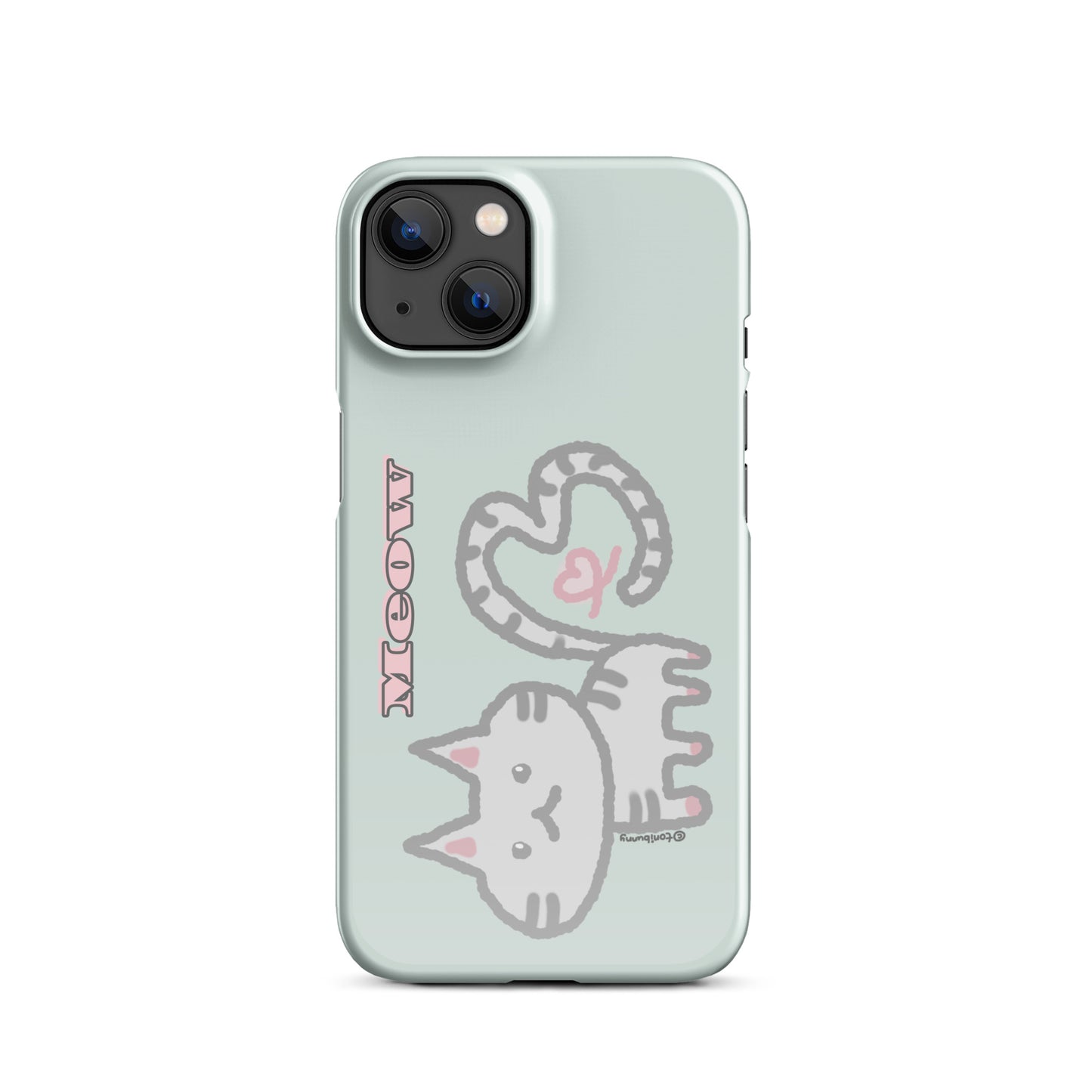πΎ Meow Cat Mint iPhone Snap Case πΎ