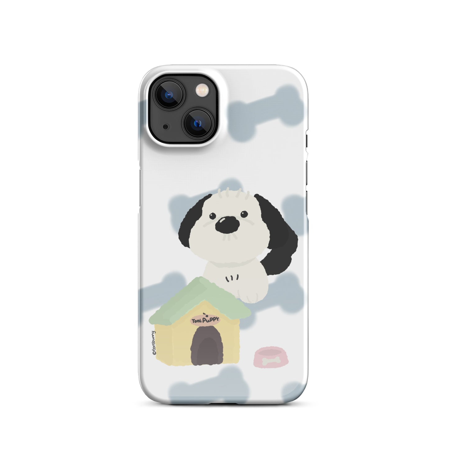🐾 Blue Pattern ToniPuppy iPhone Snap Case 🐾