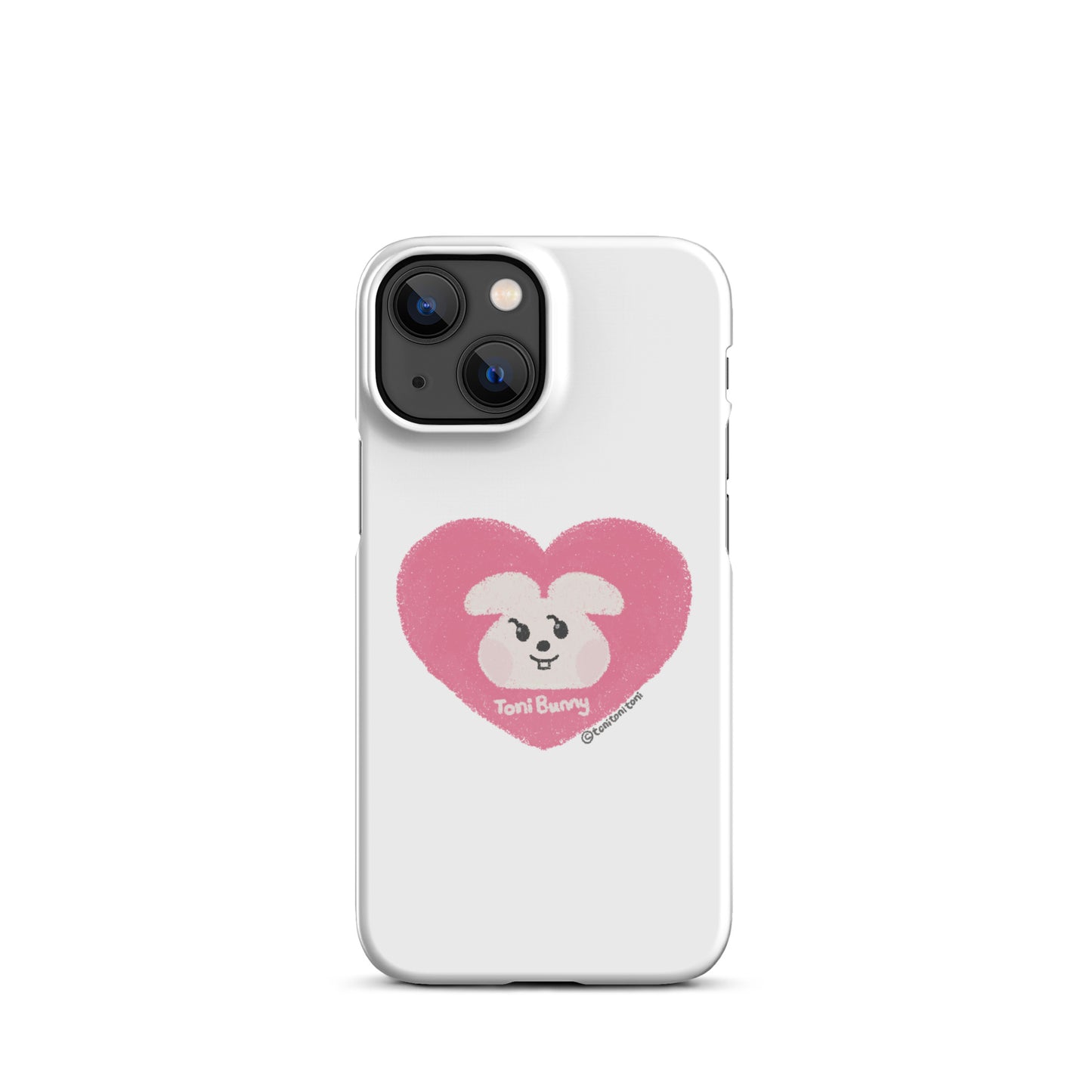 π ToniBunny Pink Heart iPhone Snap Case π